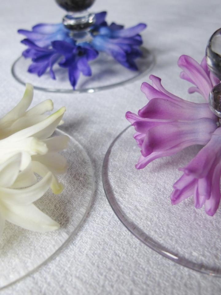 lajoiedesfleurs.fr Verres  jacinthes diy déco